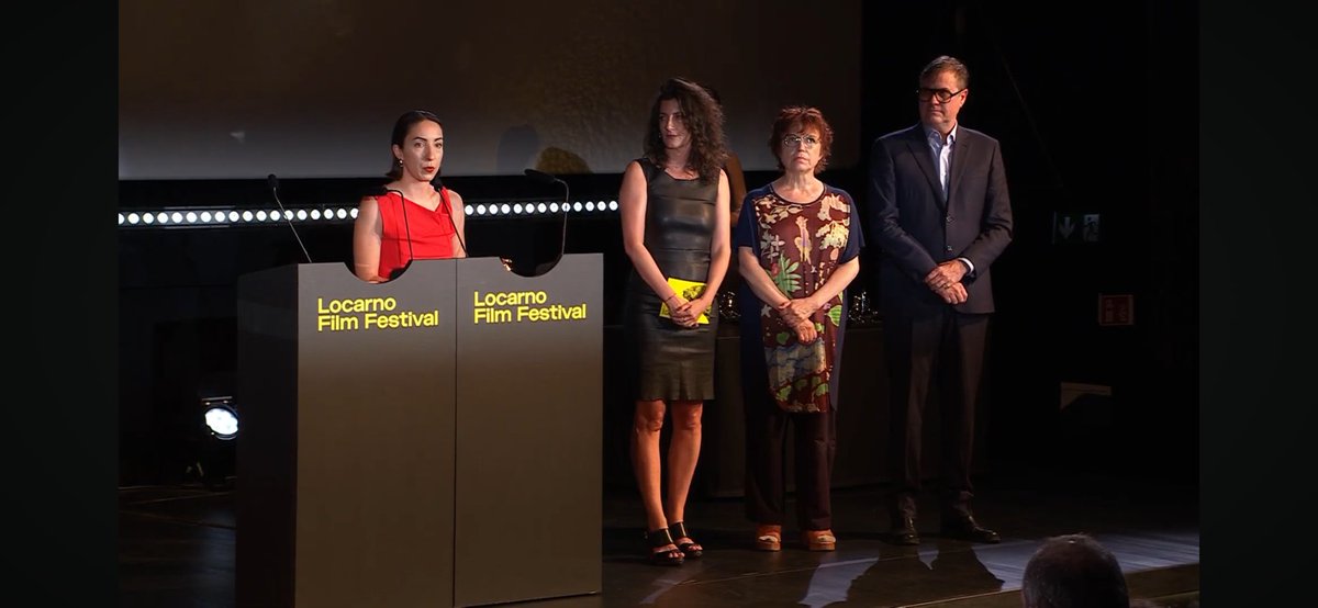 Sebastian Bobik (@sebastianbobik) on Twitter photo Congratulations to <a href="/SophyRomvari/">Sophy Romvari</a> , who just one the First feature film award at Locarno!!
And who (like so many artists at the ceremony) used her voice to speak out about the genocide happening in Gaza! Congratulations to <a href="/SophyRomvari/">Sophy Romvari</a> , who just one the First feature film award at Locarno!!
And who (like so many artists at the ceremony) used her voice to speak out about the genocide happening in Gaza!