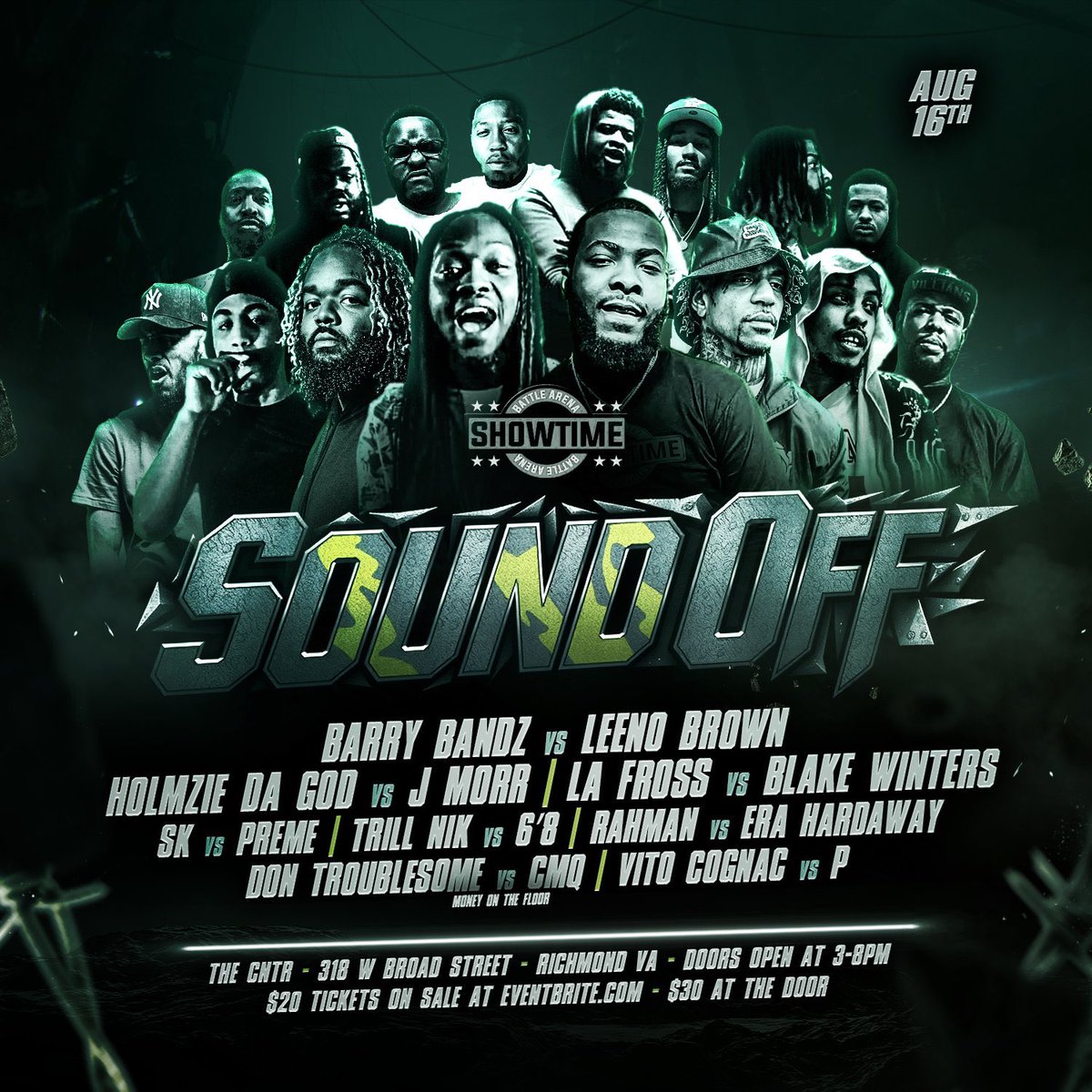QTC FLEE 🧼🫧 (@flee4mayor) on Twitter photo Going down today!! #SBASOUNDOFF
Had a last minute back out my bro <a href="/EraHardaway/">VICTORIOUS</a> stepped up to the plate— Subscribe to our YouTube Channel: youtube.com/@showtimebattl… for the free live stream starting at 3:00 o’clock Going down today!! #SBASOUNDOFF
Had a last minute back out my bro <a href="/EraHardaway/">VICTORIOUS</a> stepped up to the plate— Subscribe to our YouTube Channel: youtube.com/@showtimebattl… for the free live stream starting at 3:00 o’clock