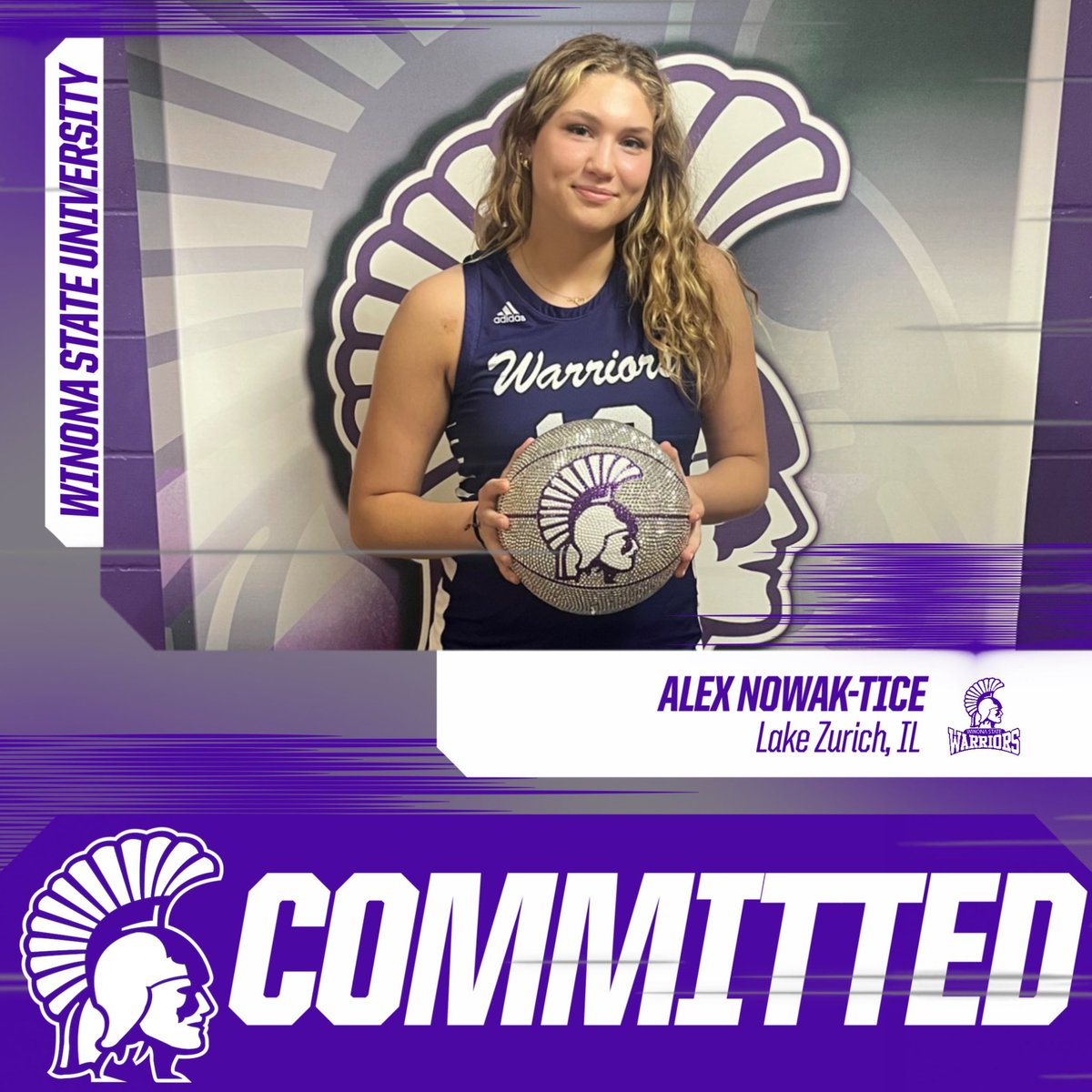 Alex Nowak-Tice (@alex_ntice0) on Twitter photo Committed!!💜💜
#GoWarriors #FutureHome
<a href="/WinonaStateWBB/">Winona State WBB</a>
<a href="/lzgirlsbball/">Lake Zurich HS Girls Basketball</a>
<a href="/M14Hoops_Girls/">Team M-XIV Girls</a> Committed!!💜💜
#GoWarriors #FutureHome
<a href="/WinonaStateWBB/">Winona State WBB</a>
<a href="/lzgirlsbball/">Lake Zurich HS Girls Basketball</a>
<a href="/M14Hoops_Girls/">Team M-XIV Girls</a>