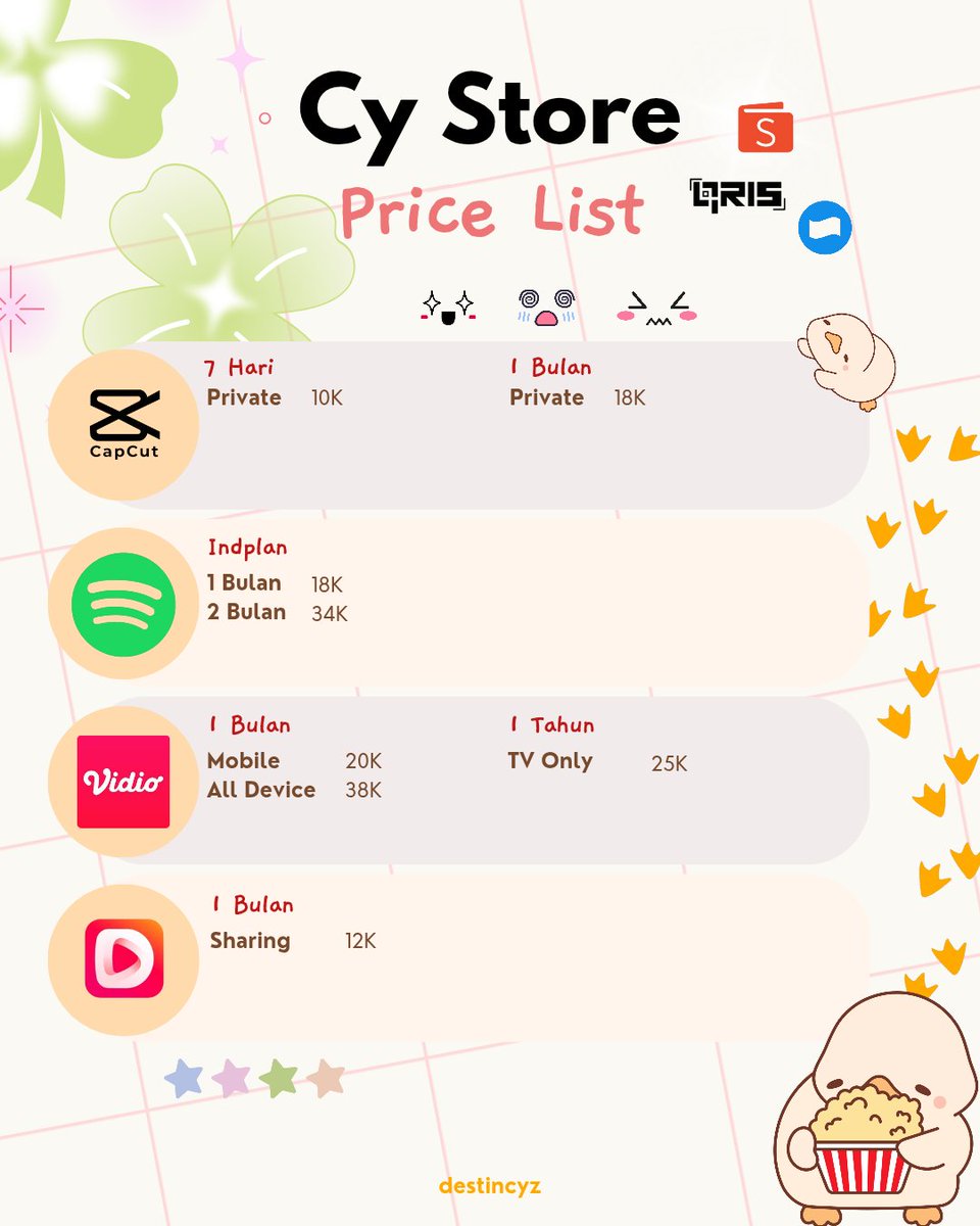 destincyz's tweet photo. @ohalenc yuk kakk! jajan di aku sini yuk~ https://t.co/ofM9Kd1kZG