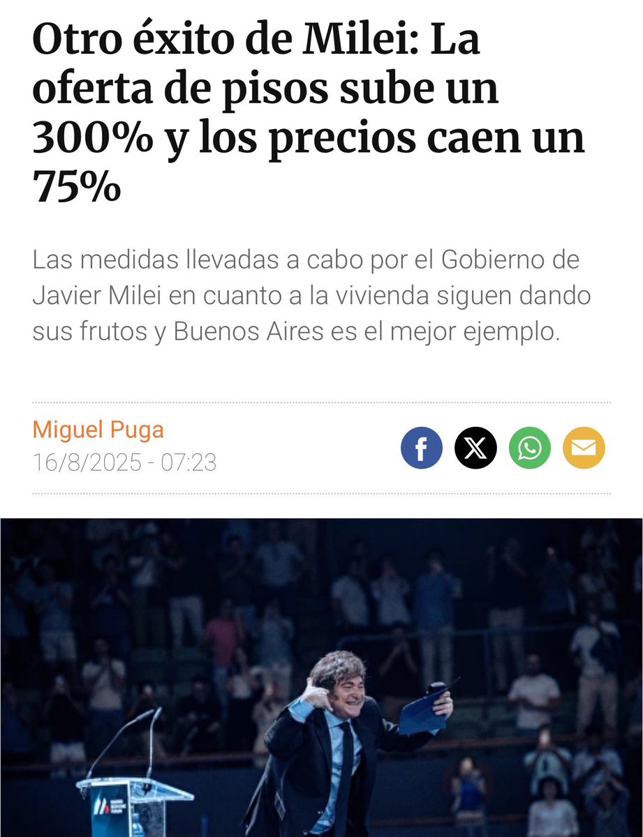 A ver si aprenden en España de <a href="/JMilei/">Javier Milei</a>