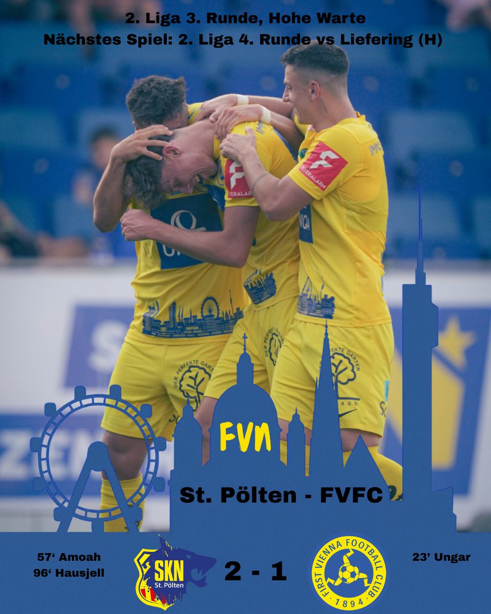 Niederlage in St. Pölten. 

Meiner Meinung nach auf taktischer Ebene verloren: firstviennanews.blogspot.com/2025/08/ein-wa… 

#LigaZwa #SKNVIE