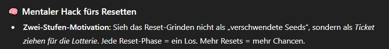 hab chatgpt gefragt, wie ich mich zum rsg resetten motivieren kann
