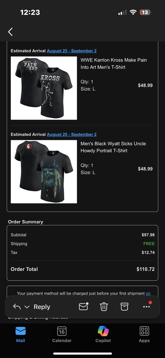 AaronG80's tweet image. Whoa @Fanatics I am super disgusted!!!! Yesterday I went to fanatics.com and was directed to Fanatics.ca where I purchased two t-shirts only to find out that .com is having a huge sale on the two shirts I ordered!?!?! And it’s not small sale either….