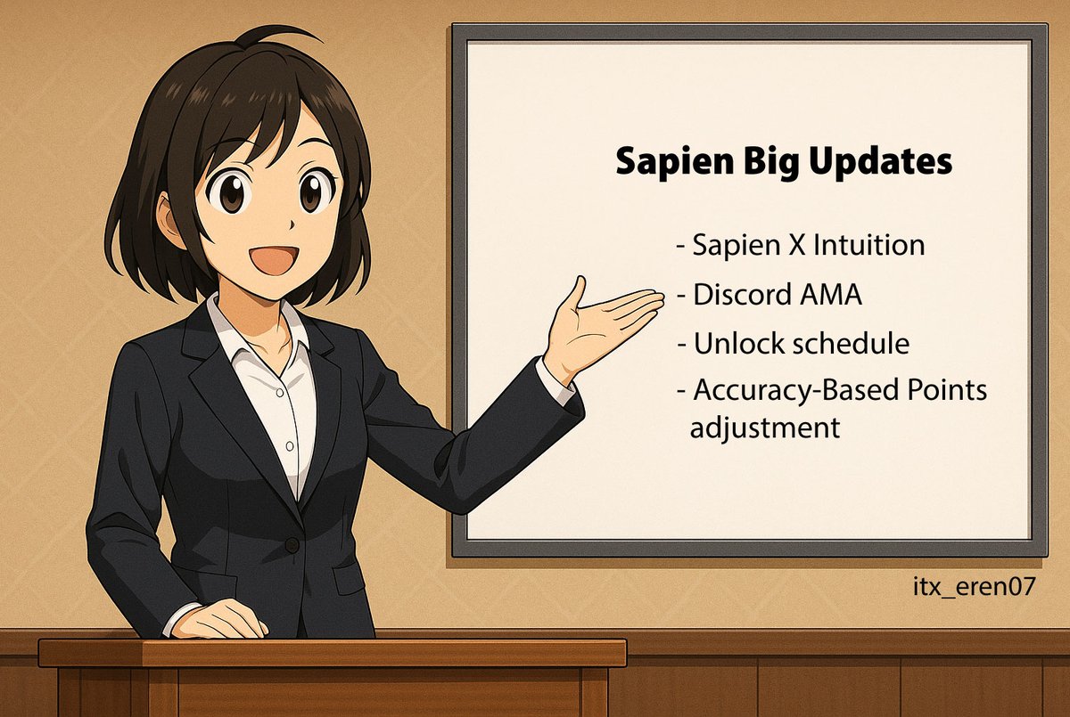 Riri Crypto (@itx_eren07) on Twitter photo Sapien just dropped MASSIVE UPDATES!
Yesterday Sapien teamed up with <a href="/0xIntuition/">Intuition 👁️</a>, and it’s actually pretty wild.
> Intuition is building this thing called a semantic knowledge graph. Basically, it takes your thoughts, opinions, and experiences and turns them into structured Sapien just dropped MASSIVE UPDATES!
Yesterday Sapien teamed up with <a href="/0xIntuition/">Intuition 👁️</a>, and it’s actually pretty wild.
> Intuition is building this thing called a semantic knowledge graph. Basically, it takes your thoughts, opinions, and experiences and turns them into structured
