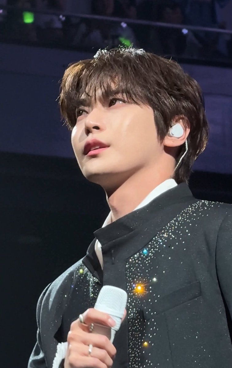 tears welling up in his eyes but he's still so pretty