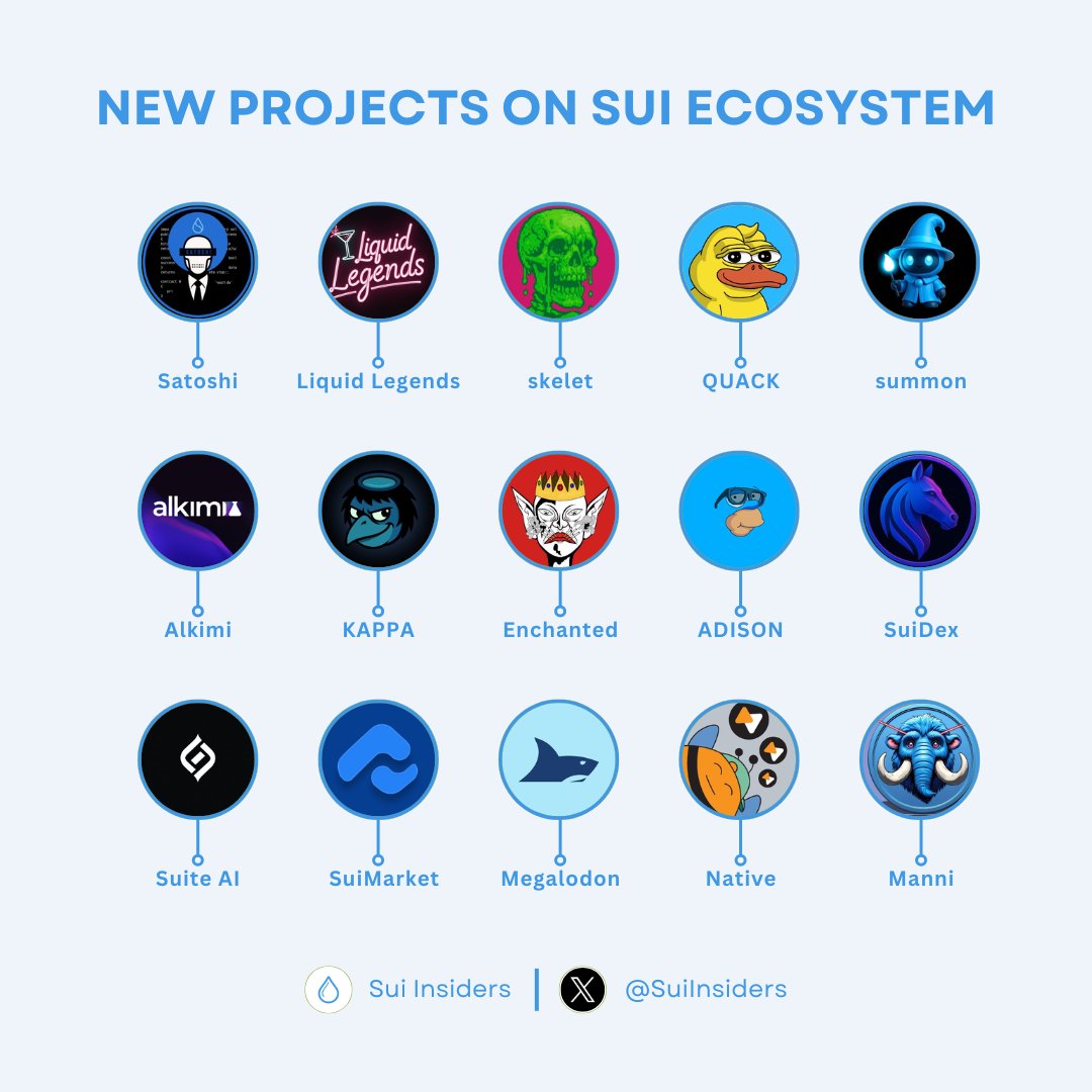 NEW PROJECTS ON SUI ECOSYSTEM 🔥

$SUI is quickly becoming a hot spot, with fresh projects and builders pushing the ecosystem forward 🚀

Are there any hidden gems we should keep an eye on? 👀