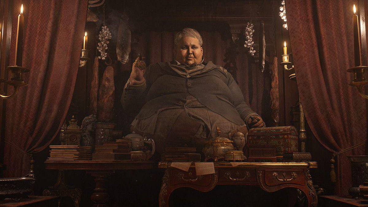Resident_bio's tweet image. Let's settle this. The Duke vs The Merchant. Who's your favorite shady seller and why? The Merchant's haggling will forever be iconic. But The Duke's friendly demeanor and cooking skills are a helping and kind hand in Village's nightmarish world.
#REBHFun #ResidentEvil