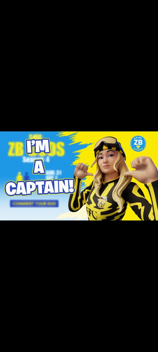 🚨 I’ve been selected as a Captain for the next
<a href="/coed_zbd/">Co-Ed Zero Build Division</a> 🥳
Season 4 Duos! Playing with <a href="/gio_menoncello/">MaskTTVGiolajefa</a>
Want to play? Check the official sign-up 
📷 t.ly/jbc-e 
Toxic-free server? You’re in the right place 📷linktr.ee/coed_zbd ♥️