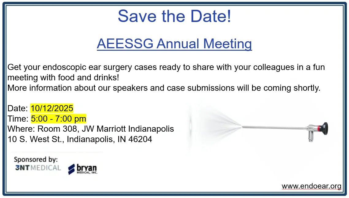 Endoscopic Ear Surgery tweet media