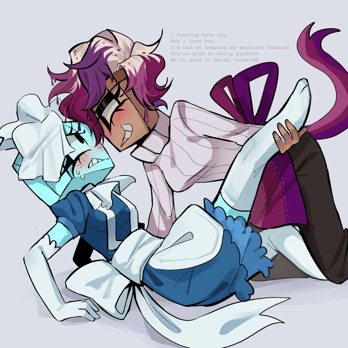 Tisha what's going on with your ex #dandysworldfanart #cleancanvas #brusha #tisha #dandysworld