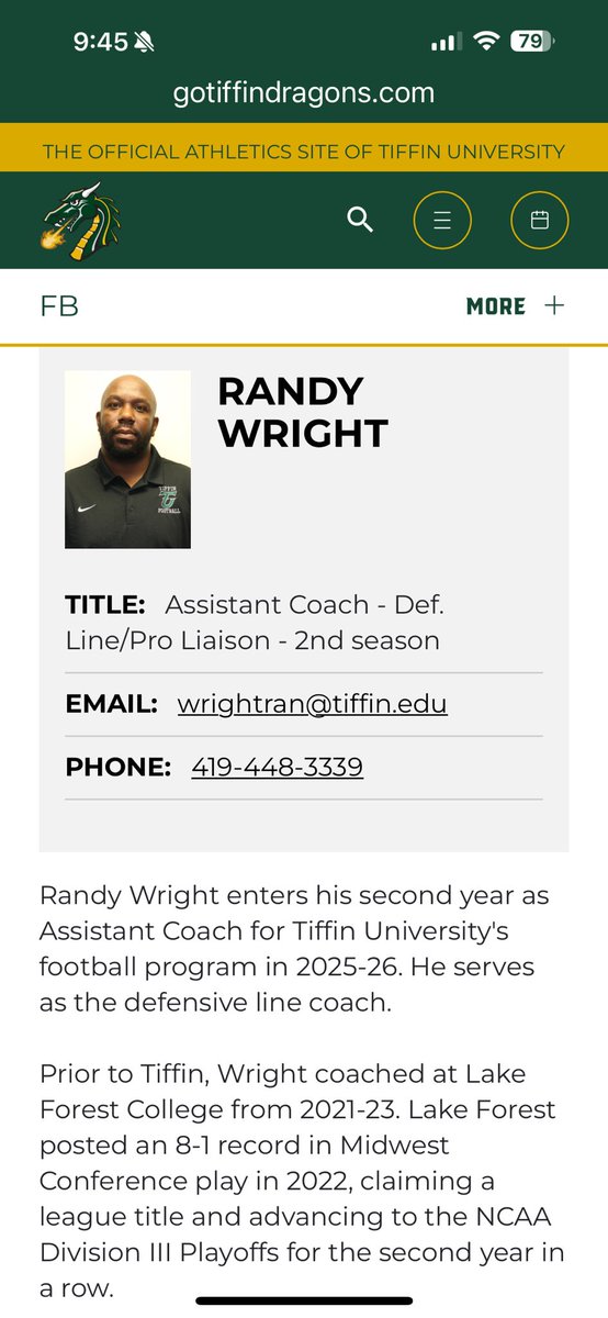 Mike Farrell (@mfarrellsports) on Twitter photo This dude does it all including find hidden gems. <a href="/CoachRandy_Rt/">Coach Randy Wright</a>
<a href="/Coach_Ekkens/">Brett Ekkens</a> <a href="/TUDragonFB/">Tiffin University Football</a> This dude does it all including find hidden gems. <a href="/CoachRandy_Rt/">Coach Randy Wright</a>
<a href="/Coach_Ekkens/">Brett Ekkens</a> <a href="/TUDragonFB/">Tiffin University Football</a>