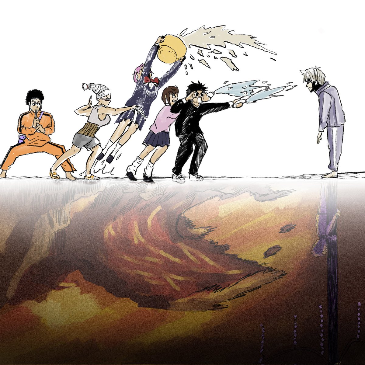 What if the reason the Evil Eye flees from hot water is because he died by burning?

#Dandadan #ダンダダン