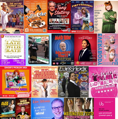 <a href="/HarrietFisherr/">Harriet Fisher</a> See all of these featured shows. <a href="/callybeaton/">Cally Beaton ON TOUR NOW</a> is on top of her game. <a href="/aideenmcqueen/">Aideen McQueen</a> is hilarious <a href="/LubnaKerr/">Lubna Kerr</a> is clever &amp; thoughtful <a href="/Lukeosey/">Luke Oseland</a> is pure madness &amp; <a href="/MaxFulham/">maxfulham.bsky.social</a> is this year's breakout star. 
Late night has to be <a href="/aunty_ginger/">Aunty Ginger</a> &amp; <a href="/comedy_arcade/">The Comedy Arcade 🏳️‍⚧️ 🏳️‍🌈</a>  For comedy <a href="/AwkwardProds/">#FitPrince and #UntrueDiana</a>