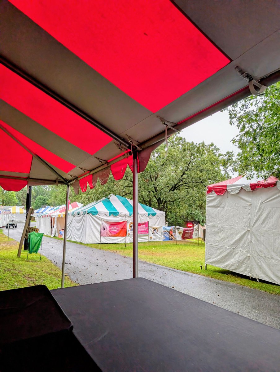 Rain delay at <a href="/GameFairUSA/">Game Fair</a> this morning