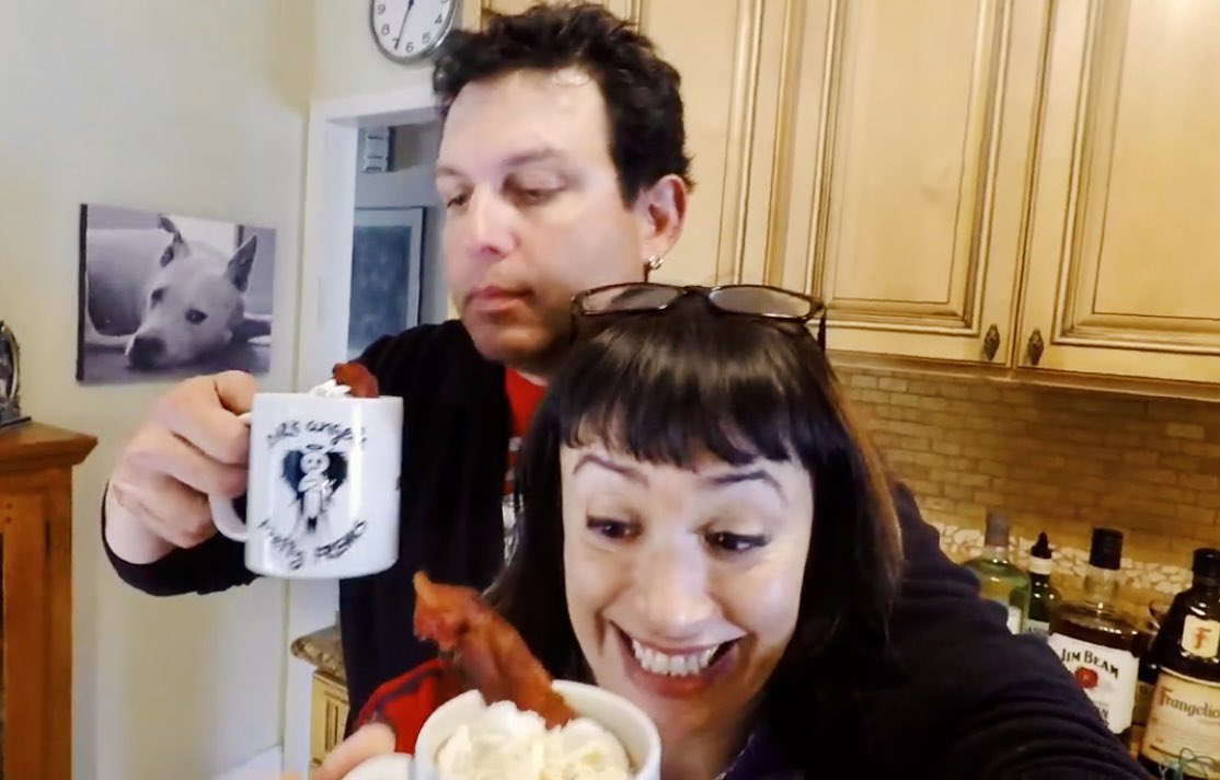 DAPFpod Annaleis (@wiretechgirl) on Twitter photo Have you checked out our bourbon hot chocolate video?!
Spoiler Alert, it's good! 😋
#Bacon #Bourbon #Hazelnut #HotChocolate with #JimBeam and #Frangelico!
<a href="/DAPFpodcast/">Married, Crazy, and Podcasting</a>
WE MAKE BACON, BOURBON, HAZELNUT HOT CHOCOLATE!!
youtube.com/watch?v=3eOsPl… Have you checked out our bourbon hot chocolate video?!
Spoiler Alert, it's good! 😋
#Bacon #Bourbon #Hazelnut #HotChocolate with #JimBeam and #Frangelico!
<a href="/DAPFpodcast/">Married, Crazy, and Podcasting</a>
WE MAKE BACON, BOURBON, HAZELNUT HOT CHOCOLATE!!
youtube.com/watch?v=3eOsPl…