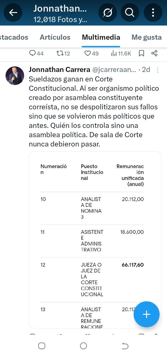 jcarreraandrade's tweet photo. Burócratas que viven en burbujas y no palpan realidad de calles donde arrecia la delincuencia beneficiada por togas doradas con sueldos de 66 mil al año. Preocupados porque les hablan a jueces y de la gente que sufre la delincuencia no se preocupan.  Miserables. Así o más claro. https://t.co/gUZtE5kVuT
