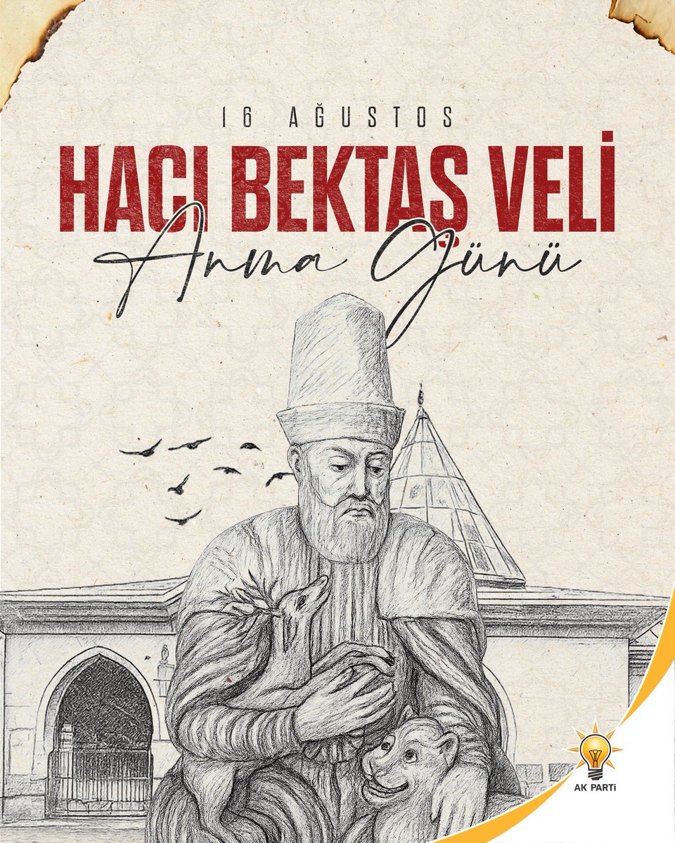 Anadolu’nun gönül iklimini barış, hoşgörü, sevgi ve eşitlikle yoğuran Hacı Bektaş-ı Veli’yi vefat yıl dönümünde rahmet ve minnetle anıyoruz.

Asırlar önce gönülleri birleştiren öğretileriyle kurduğu manevi miras, bugün de yolumuzu aydınlatmaya devam ediyor.