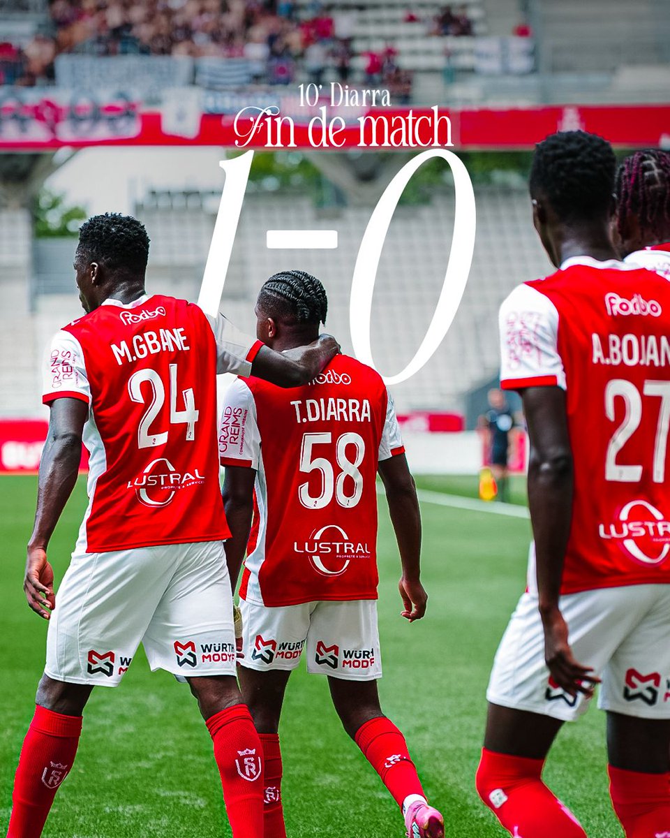 ⏱️ 90+6' 1️⃣-0️⃣

🏁 C'est terminé ! Les Rémois s'imposent face à Guingamp pour leur premier match de la saison à la maison ! 🤩🔴⚪️

#SDREAG #GoSDR