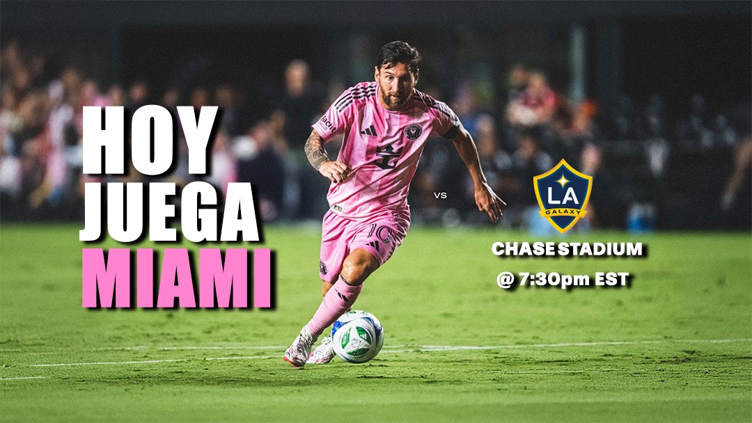 MattTalksFutbol's tweet photo. HOY JUEGA MIAMI MUCHACHOS!! 🩷🖤
⚽️: 🆚 LA Galaxy
📍: Chase Stadium, Ft. Lauderdale
⌚️: 7:30pm EST
#InterMiamiCF #MLSSeasonPass #LAGalaxy #MIALA https://t.co/mKWB32mZnj