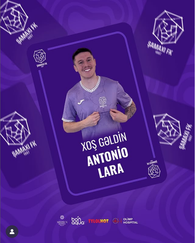 FutebolLituano's tweet photo. MERCADO: o zagueiro 🇧🇷Antônio Lara, 26, assinou por dois anos com o 🇦🇿Shamakhi da 1ª divisão azeri.

Campeão da Copa da Lituânia pelo Banga Gargždai em 2024, o brasileiro jogou na base da 🇧🇷Ponte Preta e por clubes como 🇧🇷Moto Club, 🇵🇹Praiense e esteva por último no 🇶🇦Al-Bidda. https://t.co/3OcpJ35Ufx