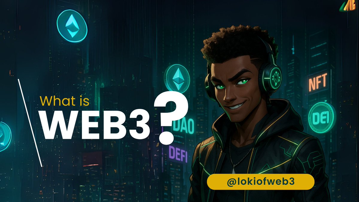 Lokiofweb3's tweet image. What exactly is Web3? 🤔
People throw the word around a lot, but let’s break it down simply.