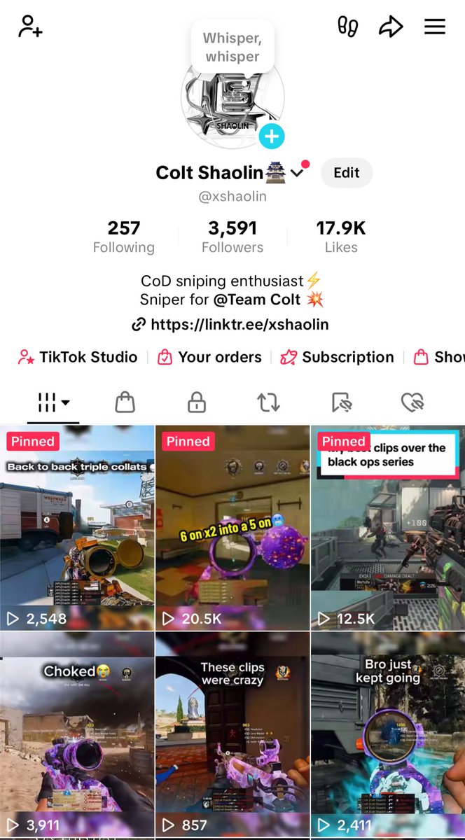 3.5k on tik tok🎉