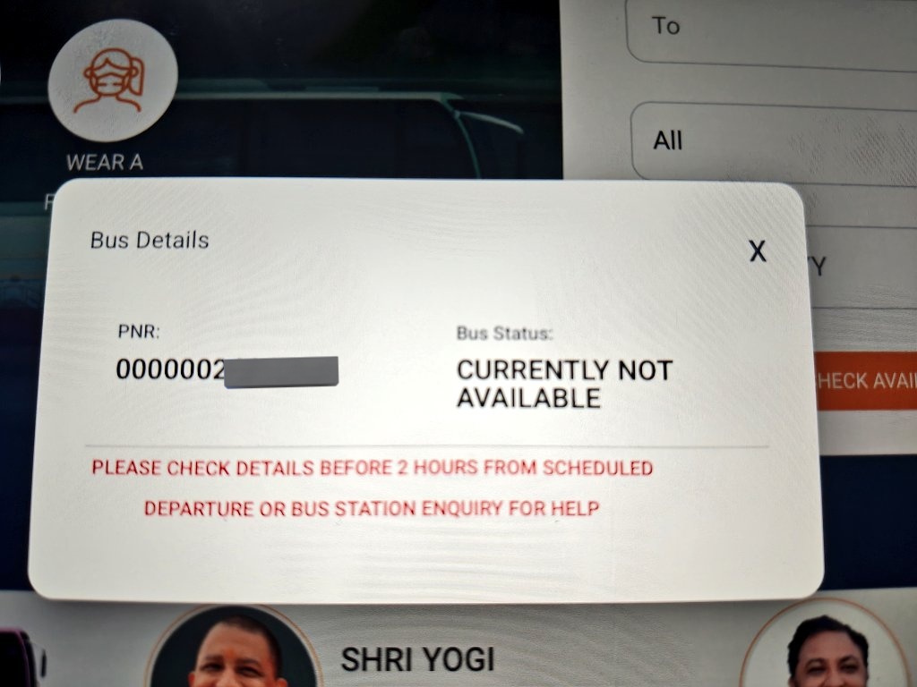 InPrateekGupta's tweet photo. Hi @UPSRTCHQ

My planned trip is at 8:30 PM tonight, and I'm supposed to get some information by 6:30, it's less than an hour and there is still no information.

Please help @upsrtc_lko @UPGovt https://t.co/qlQzAYrLwA