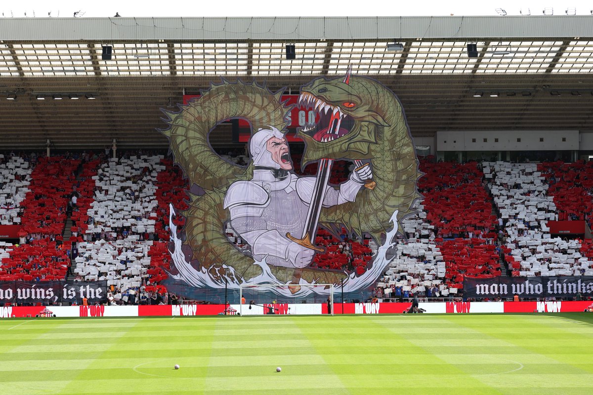 Premier League (@premierleague) on Twitter photo What a sight! 😮💨
The <a href="/SunderlandAFC/">Sunderland AFC</a> fans unfurl an incredible tifo ahead of their first Premier League match since 2017 🔙 What a sight! 😮💨
The <a href="/SunderlandAFC/">Sunderland AFC</a> fans unfurl an incredible tifo ahead of their first Premier League match since 2017 🔙