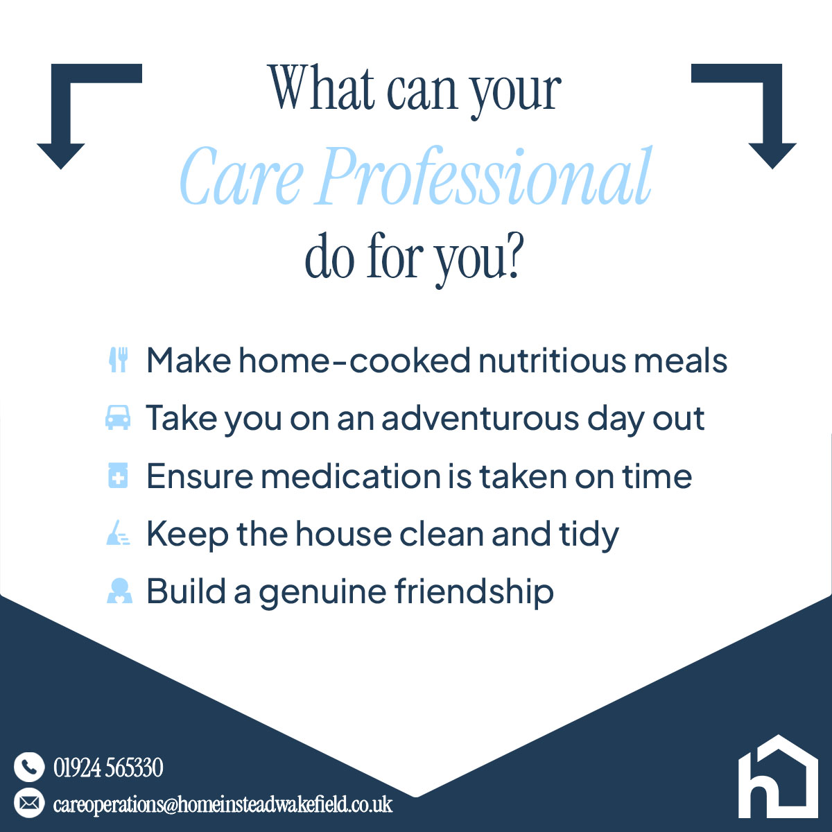 HI_Wakefield's tweet photo. π½οΈ From home-cooked meals to meaningful days out π, medication reminders π to real companionship π€ β our Care Professionals are here with heart.
We care for your loved ones like family. π
π Call us today on 01924 565330
#HomeCare #WakefieldSupport https://t.co/H4NpQKRtQQ