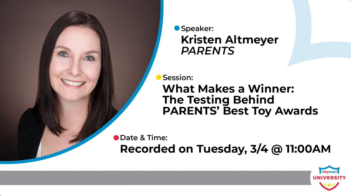 Toy Fair University: Peek behind the curtain! Learn how PARENTS magazine picks top toys: youtu.be/_C5NEmhbv8Y 

#ToyFairLife