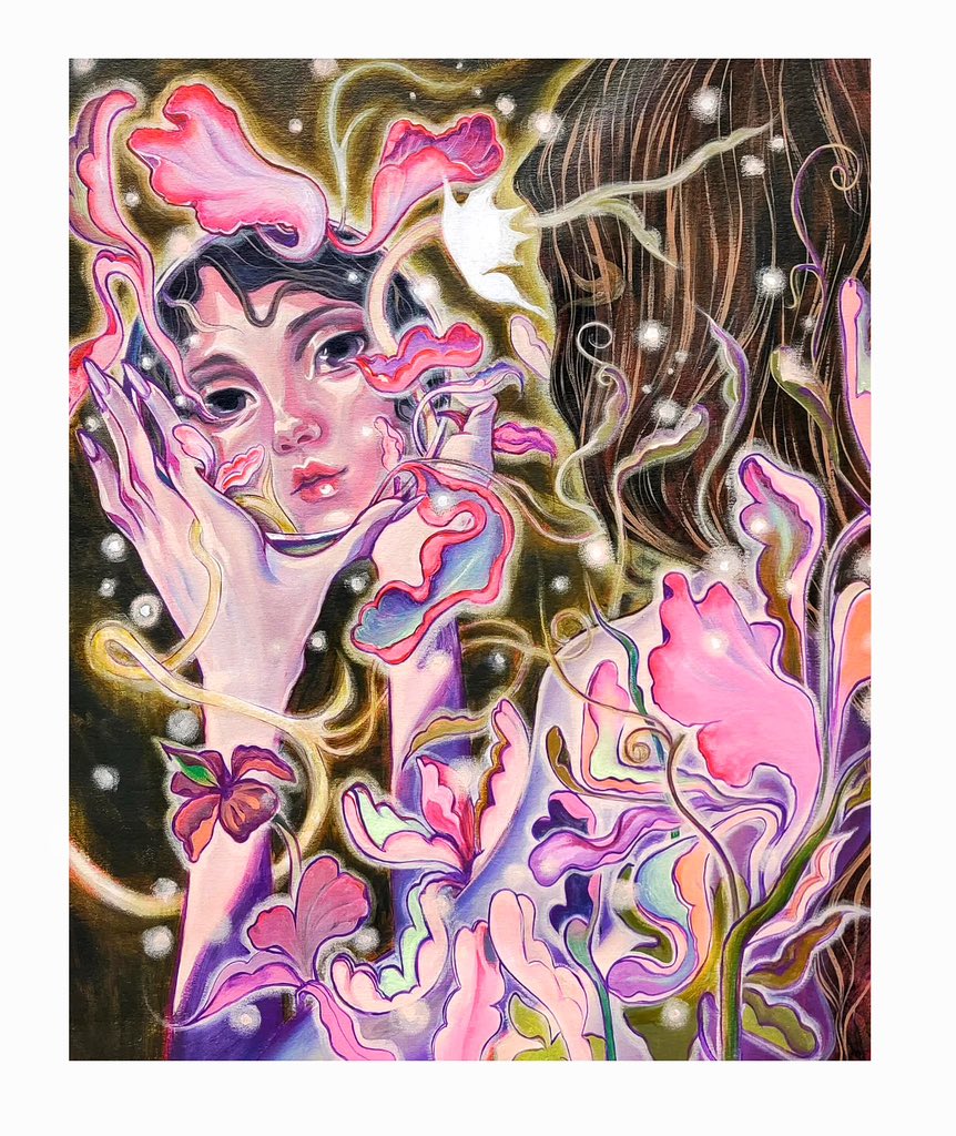 tokwap's tweet photo. Reflection (gising-gising)
24x30inches
Acrylic on canvas
2022 https://t.co/RypAfNOTE8