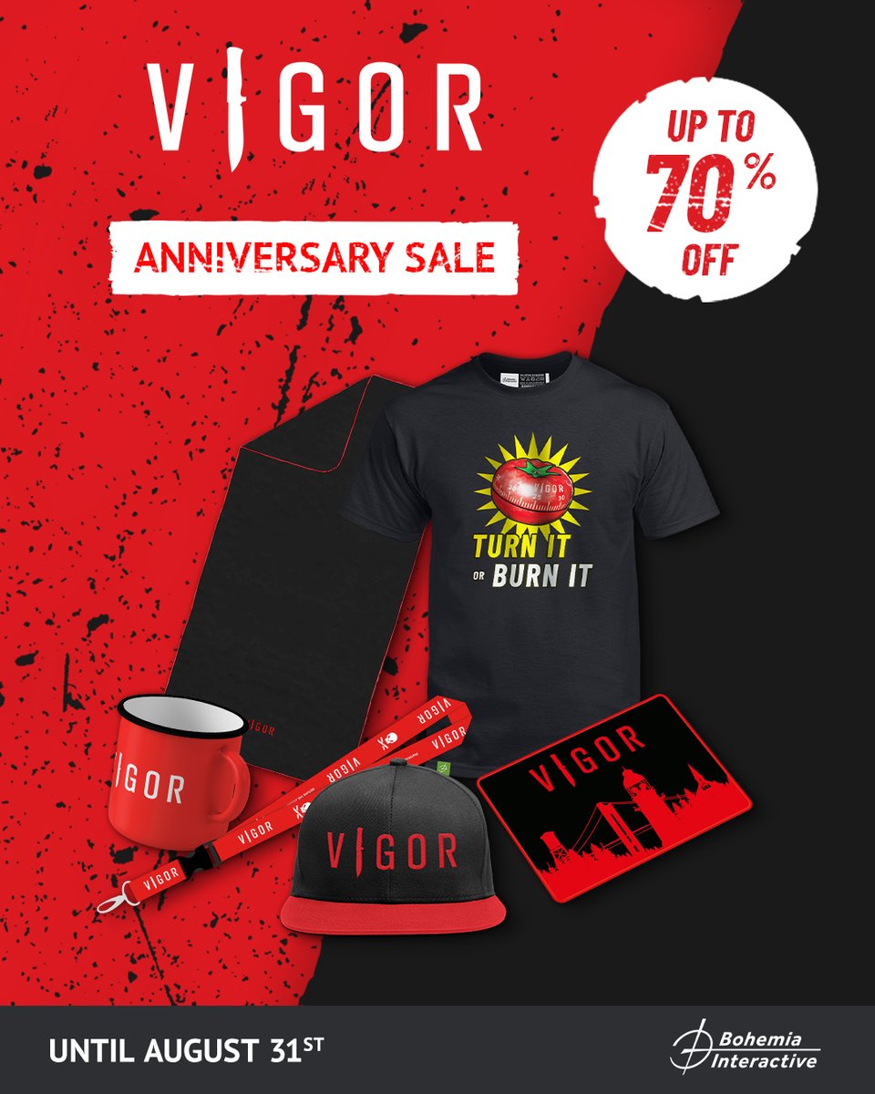 Hei Outlanders, 👋
Our anniversary sale is still going strong! 💥
Get up to 70% off on selected Vigor merch and join the celebrations 🥳
Explore the merch here: bit.ly/VigorAnniversa…