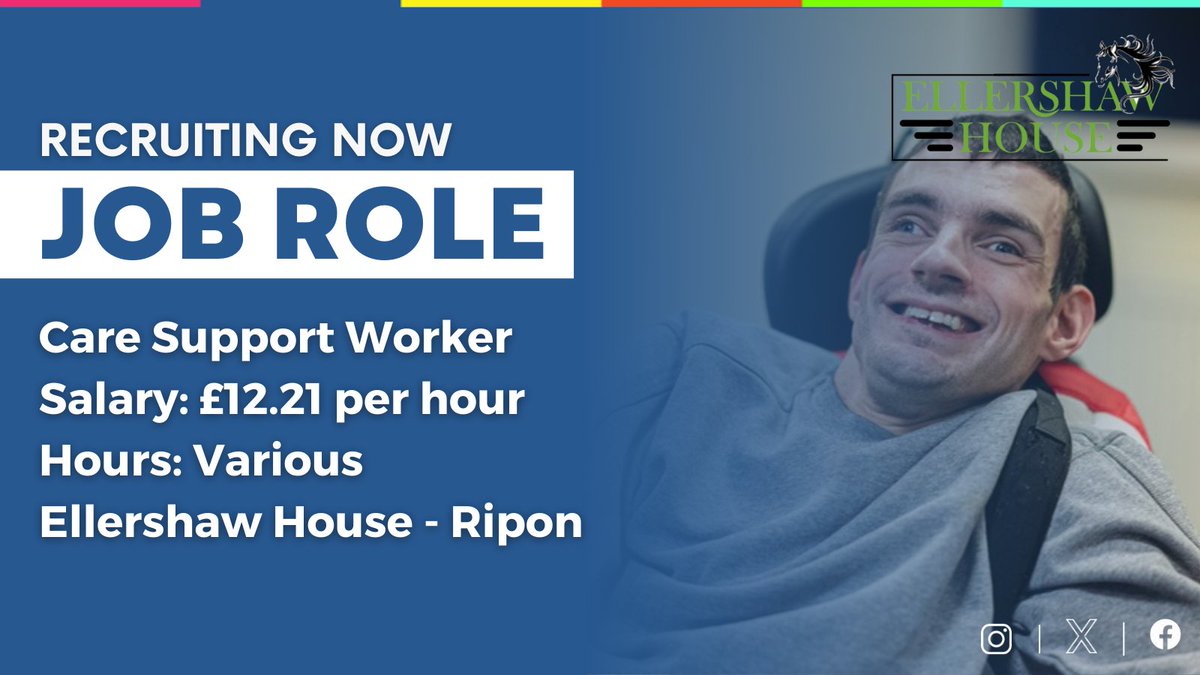 MakeCareMatter's tweet image. 🌿 We’re Hiring: Care Support Workers – Ellershaw House, Ripon

Apply now: ow.ly/GQOo50WFQPB

#RiponJobs #CareSupportWorker #EllershawHouse #SocialCareCareers