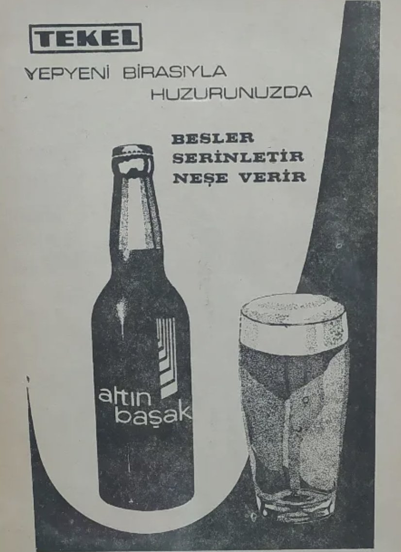 Öyle bir geçer zaman ki...

Tekel'in Yozgat Bira Fabrikası'nda ürettiği yerli ve milli bira: Altın Başak.

Besler
Serinletir
Neşe Verir