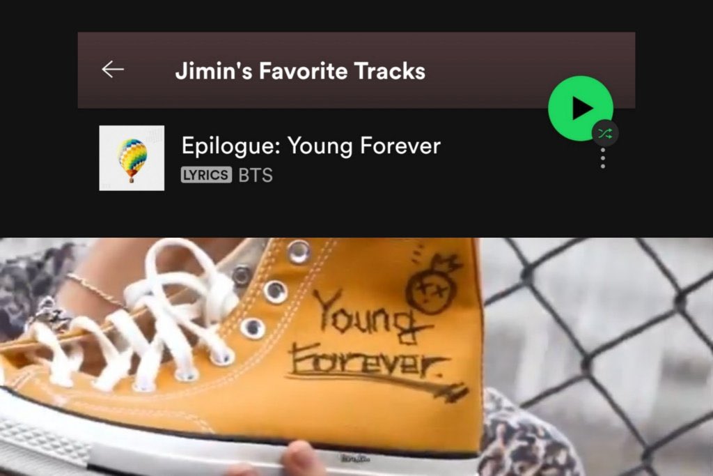 jkjmlab's tweet photo. É revoltante ver a BigHit subir um recorte com Young Forever e não dar sequer um segundo de tela para o Jimin. Justamente ELE, que declarou inúmeras vezes o quanto essa música significa em sua vida, que já a escolheu como favorita em entrevistas, que a colocou em playlists pessoais, que chegou a escrever “Young Forever” em sua pele em forma de tatuagem.

Não é legal fechar os olhos pra essas coisas. Essa não é a primeira e, pelo visto, nem será a última vez que a Hybe vai negligenciar isso. 

Chega de fazer vista grossa. Algo precisa ser feito. Um fandom tão grande como o ARMY não pode continuar agindo como se fosse apenas coincidência.