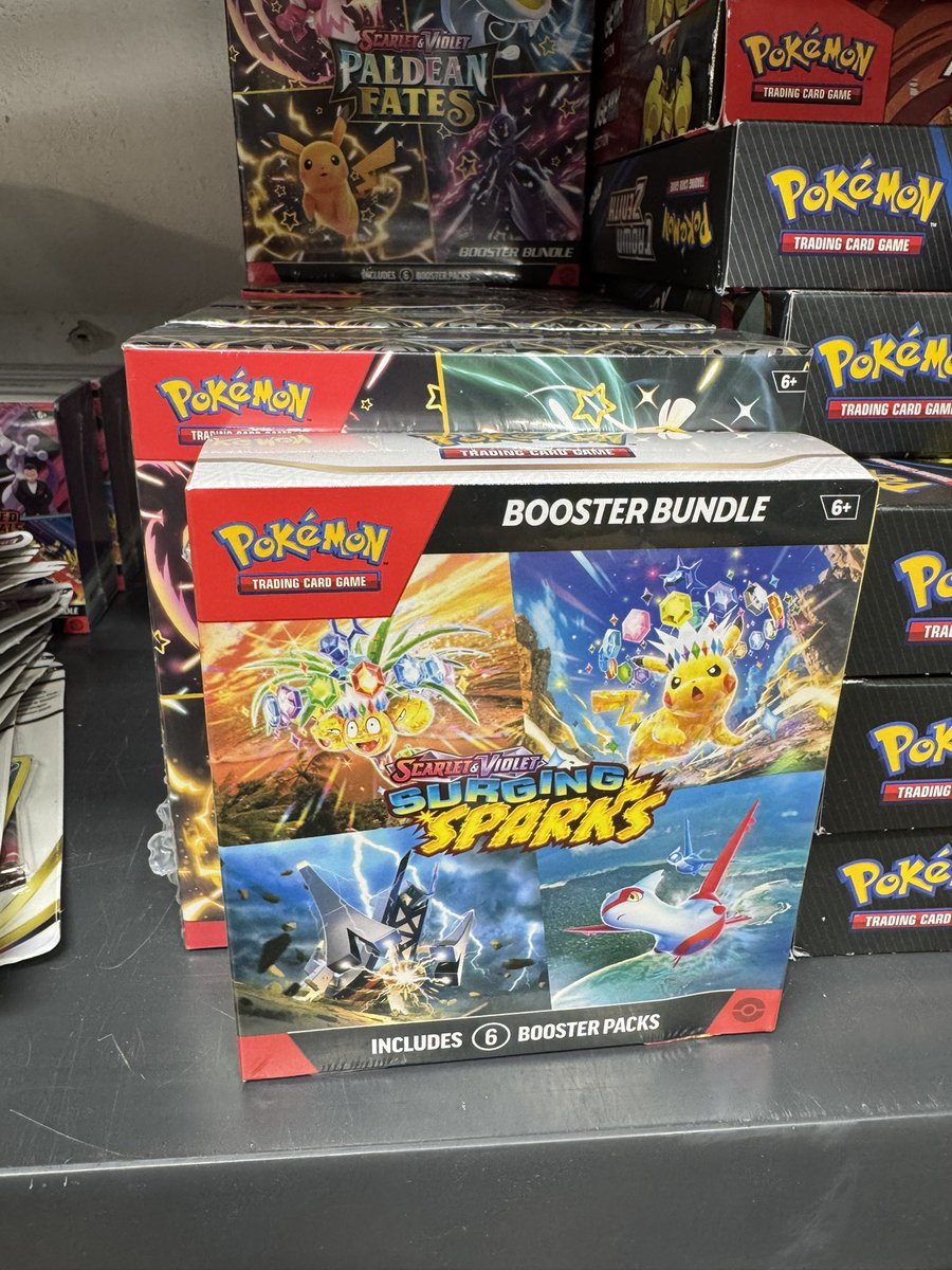 Can someone explain to me why the paldean fates booster bundle is much bigger than the others…only talking about the flat ones. Super annoying to ship 💀