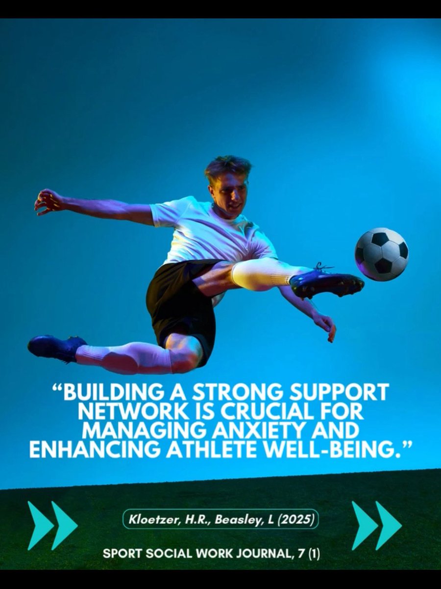 “Building a strong support network is crucial for managing anxiety and enhancing athlete well-being.” #ASWIS #SportSocialWorkJournal #SportSocialWork #Athletes #ManagingAnxiety #SocialWorkersInSports #Sports #MentalHealth