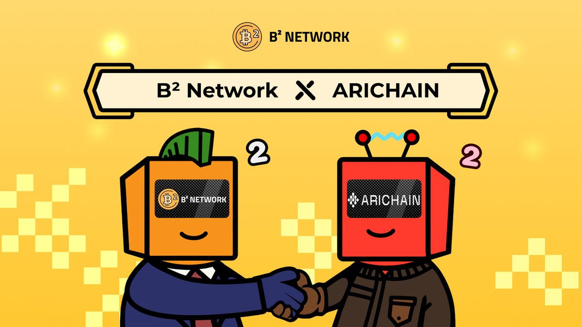 B² Network | Scaling Bitcoin (@bsquarednetwork) on Twitter photo B² x <a href="/Arichain_/">Arichain 🟥</a> 🤝
Arichain brings multi-VM modular infrastructure.🔧
B² brings Bitcoin-native settlement for AI.🤖️
Together, we’re uniting fragmented liquidity and extending Bitcoin into the machine economy — building rails that let AI agents and multi-VM ecosystems transact B² x <a href="/Arichain_/">Arichain 🟥</a> 🤝
Arichain brings multi-VM modular infrastructure.🔧
B² brings Bitcoin-native settlement for AI.🤖️
Together, we’re uniting fragmented liquidity and extending Bitcoin into the machine economy — building rails that let AI agents and multi-VM ecosystems transact