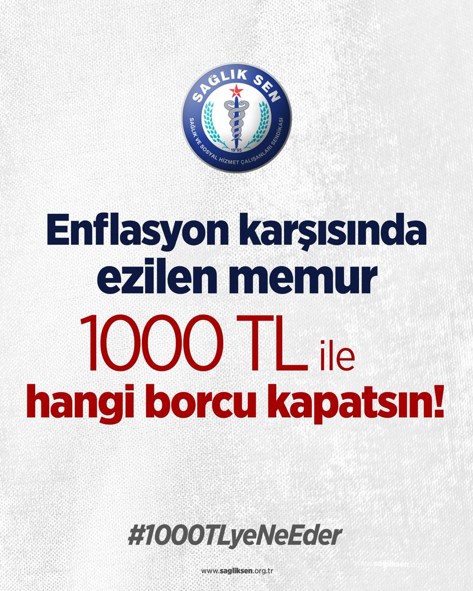 Enflasyon karşısında ezilen memur 1000 TL ile hangi borcu kapatsın!

#1000TLyeNeEder