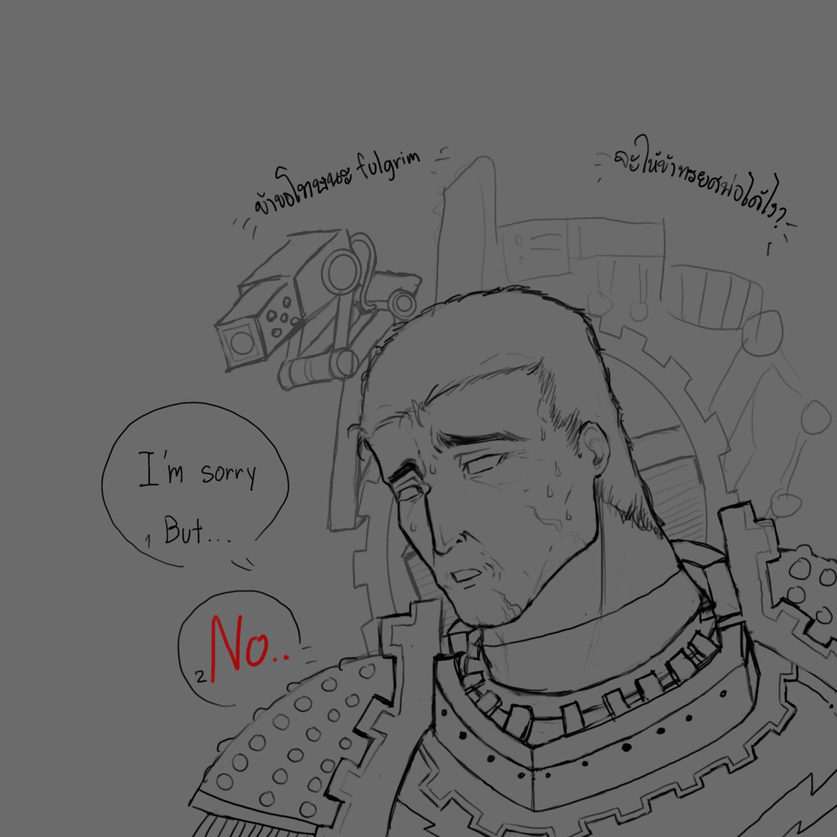 Anebis3's tweet photo. เจ็บยิ่งกว่าอกหักคือน้องชายสุดที่รักปฎิเสธเคออส #WarhammerCommunity #warhammer40k #40K #fulgrim #Fulgrim #ferrusmanus #ferrus #primach https://t.co/N3PUc9iAaQ