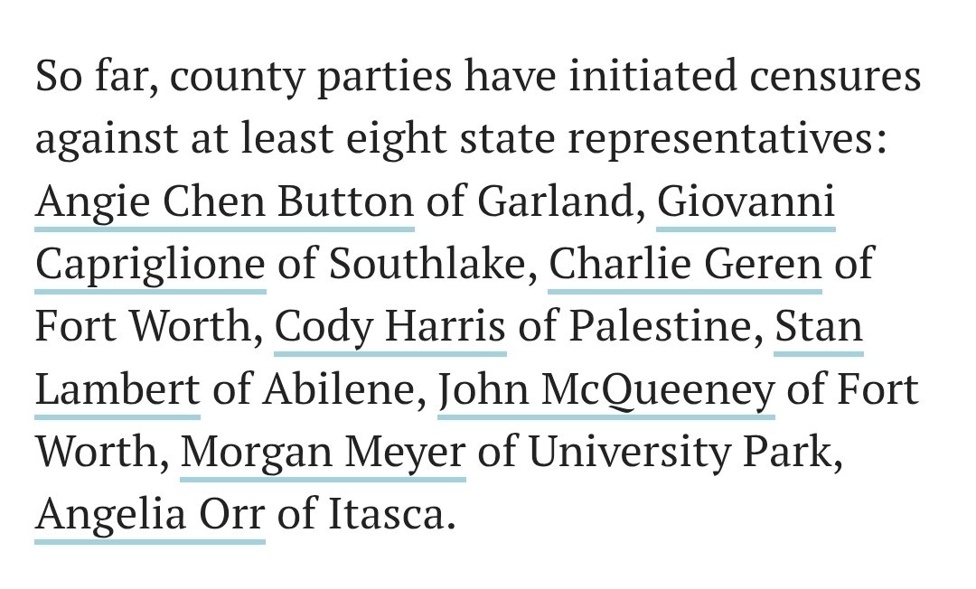 TrueTXProject's tweet photo. Fairly's daughter is Caroline Fairly. #HD87 She is a candidate for censure.
The Amarillo businessman said he would tap into the $20 million political action committee he launched last year to preserve ballot access for censured Republicans. https://t.co/4ieIui7TMg