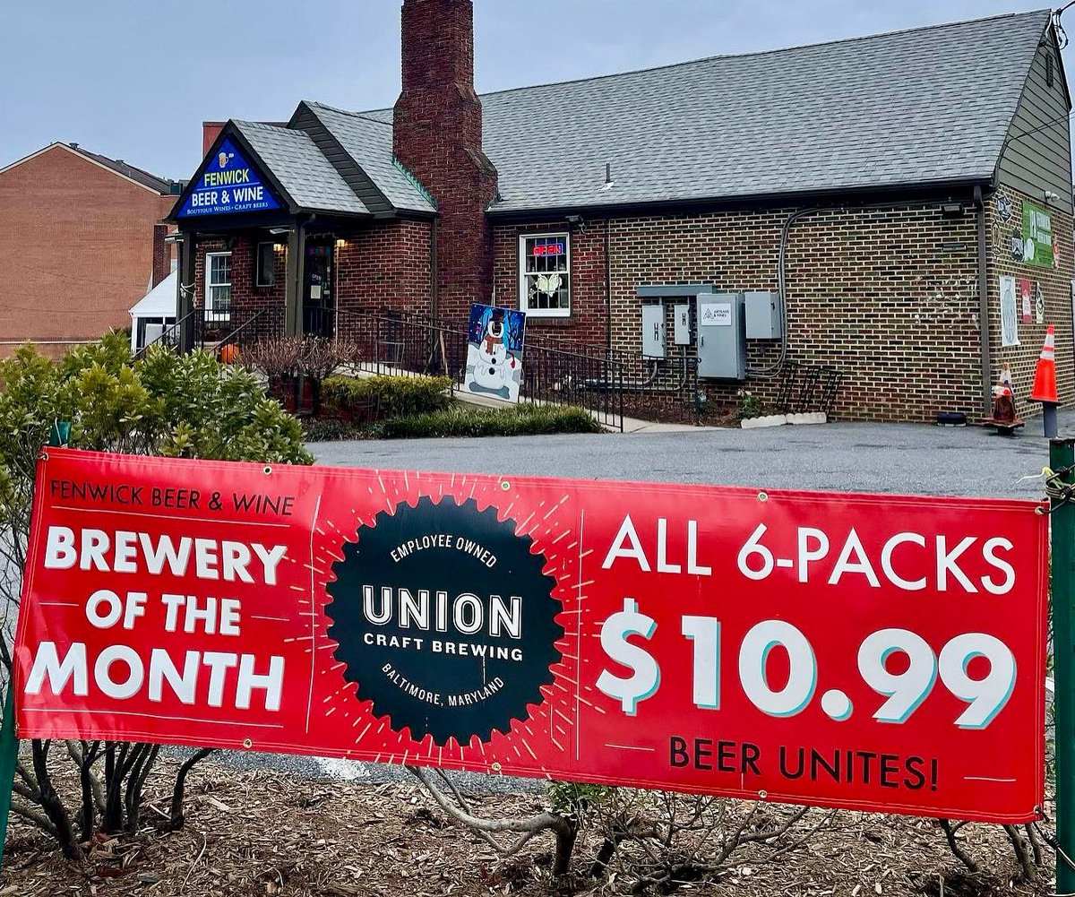 Fenwick Beer Wine (@fenwickbw) on Twitter photo 👋🍺 Today,Saturday August 16 there will be a free beer tasting featuring <a href="/UnionBrewing/">UNION Craft Brewing</a> , 3 pm - 6 pm.
🍺Beer of the Month is <a href="/UnionBrewing/">UNION Craft Brewing</a> are on sale for $10.99/6pk in August. 🍺
#beer #beertasting #dtsilverspring #silverspringdowntown 👋🍺 Today,Saturday August 16 there will be a free beer tasting featuring <a href="/UnionBrewing/">UNION Craft Brewing</a> , 3 pm - 6 pm.
🍺Beer of the Month is <a href="/UnionBrewing/">UNION Craft Brewing</a> are on sale for $10.99/6pk in August. 🍺
#beer #beertasting #dtsilverspring #silverspringdowntown