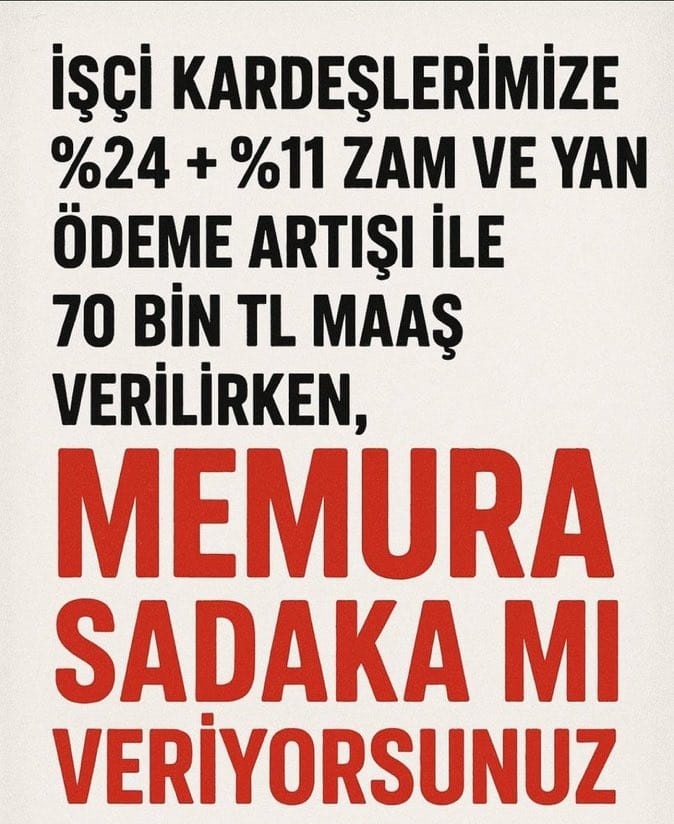 MemurSGK's tweet photo. Toplu sözleşme adı altında memura dayatılan teklif, kazanım değil kayıptır.
İşçiye verilen ayrıcalıklar ikramiye Tediye Yemek Yol Giyecek Yardımı memura gelince yok sayılıyor.
Bu adaletsizliğe sessiz kalmıyoruz, Pazartesi iş bırakıyoruz!
#1000TLyeNeEder #MemurHakkınıİstiyor https://t.co/GNqae1Gy4c