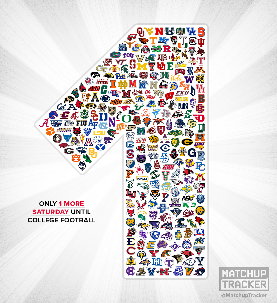 Only 1 more Saturday until CFB returns 🏈