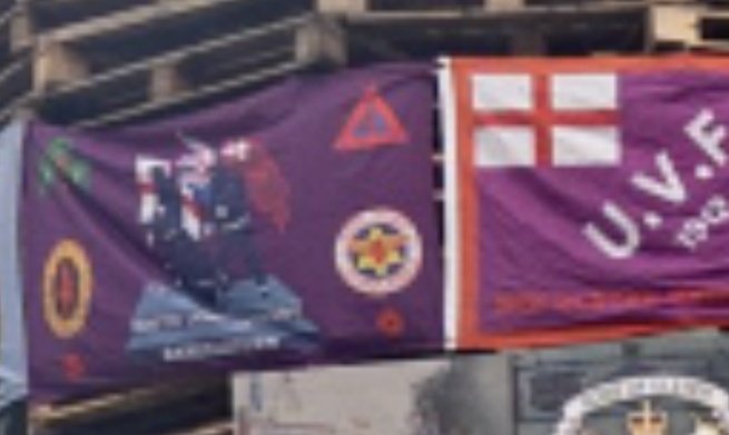 Isn't this flag based on an old mural in the West Winds? Fucking scumbags have it on their bonfire. Great looking flag too, I wonder where they stole it from as I've never noticed it before flying or for sale. <a href="/sparkles8014/">Sparks</a> <a href="/BigHilti1872/">Thomas H Mathers</a> <a href="/windsorp1886/">Bill McGallows</a> <a href="/MaggieBrown13/">THE FAMOUS 🇬🇧</a>