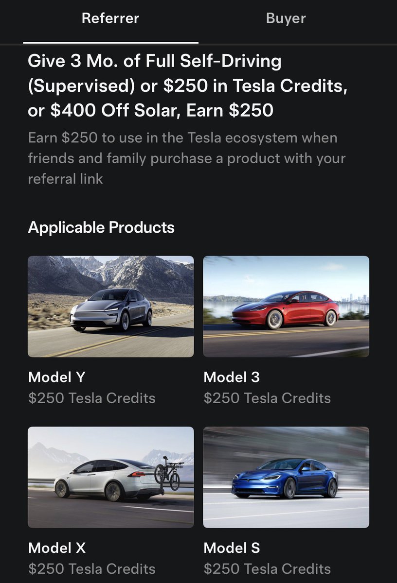 BREAKING: The Tesla referrals have been reset for those of you that were maxed out.

IowaTeslaGuy.com if you need one.