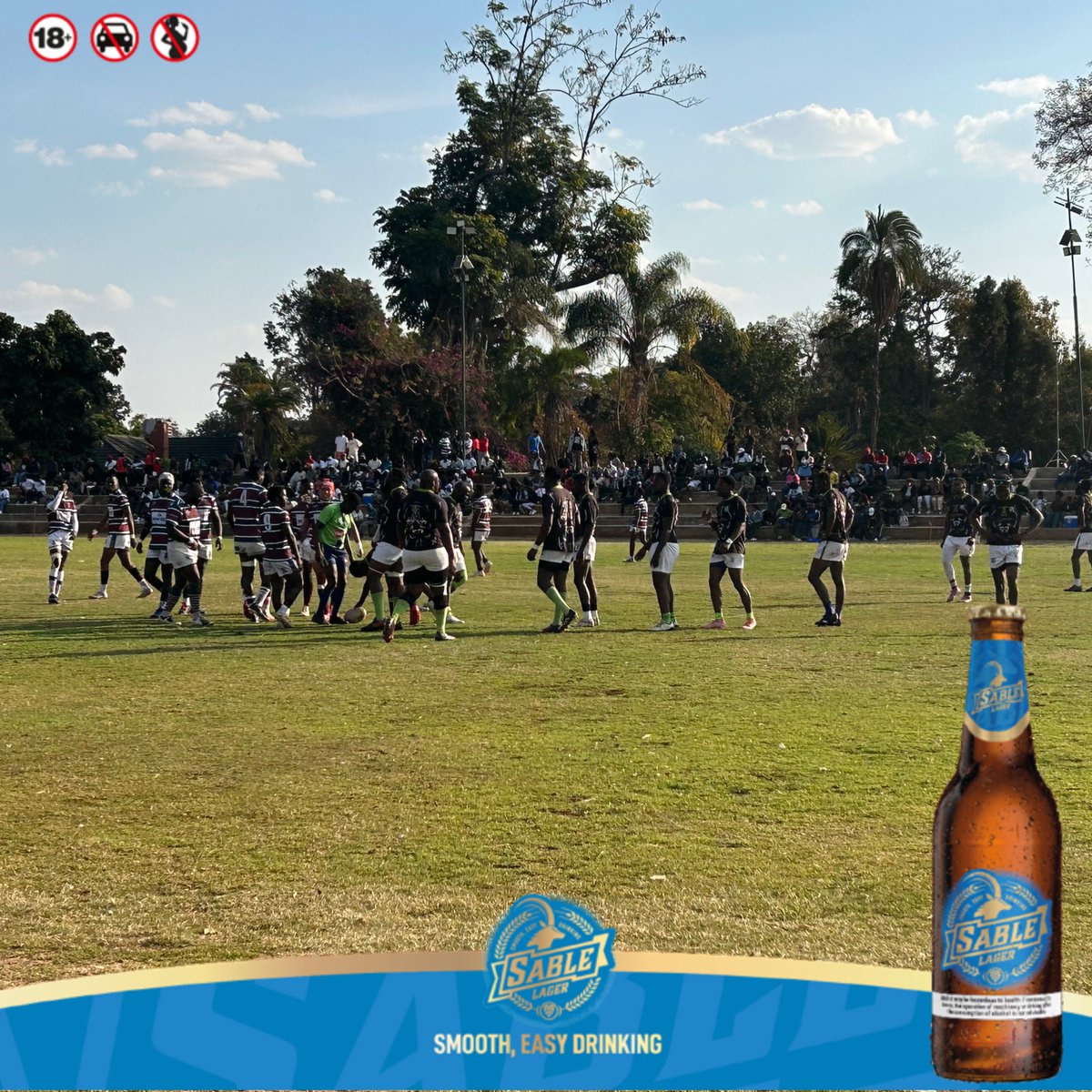 Scenes from Old Hararians Sports Club today during the semi-finals of the Paramount Garments Harare Province Senior Rugby League! Don’t forget to come sample some smooth, easy drinking Sable Lager! #ItsYourTime