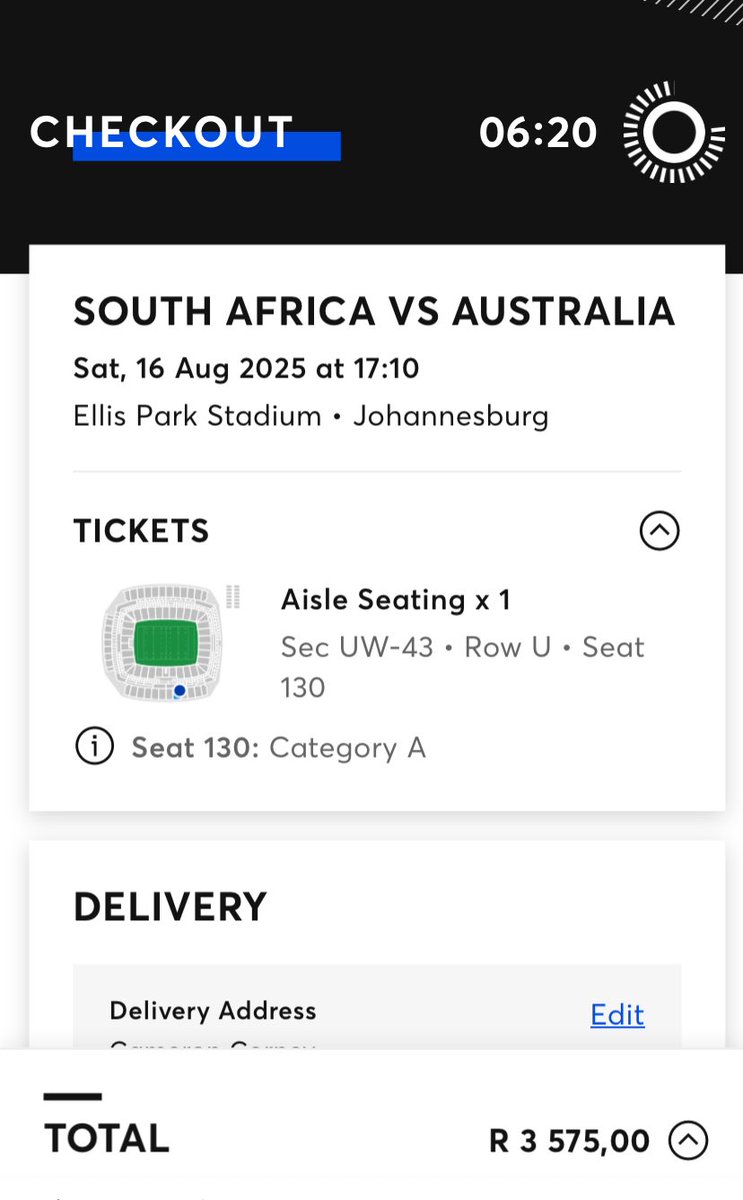 Just checked if there tickets available for the game. Still cannot believe the price of tickets. It’s actually a joke!