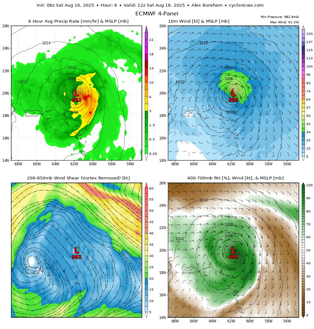 El Huracán Erin alcanza la categoría 4 y sigue desplazandose, la función de aspiradora permitiendo que nuevos sistemas puedan desarrollarse?